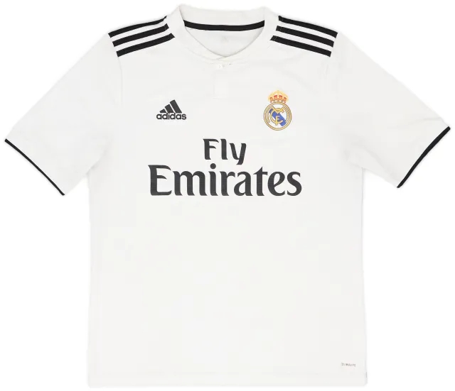 adidas 2018-19 Real Madrid Home Shirt - 6/10 - (XL.Boys)