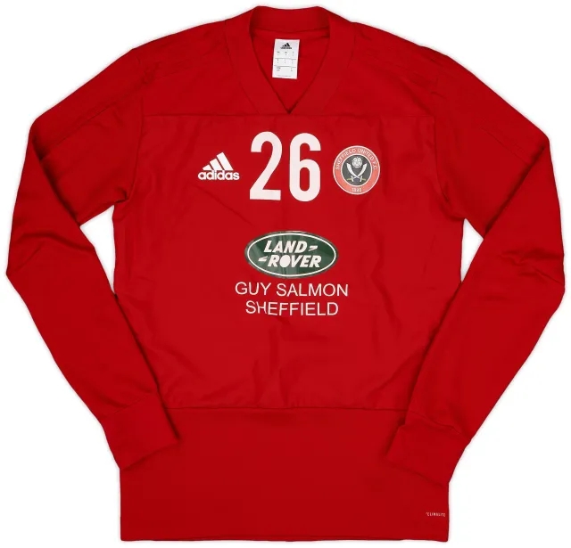 2017-18 Sheffield United adidas Player Issue Sweat Top #26 - 9/10 - (S)