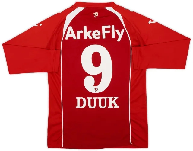 Burrda 2011-12 FC Twente Home L/S Shirt Duuk #9 - 6/10 - (M.Boys)