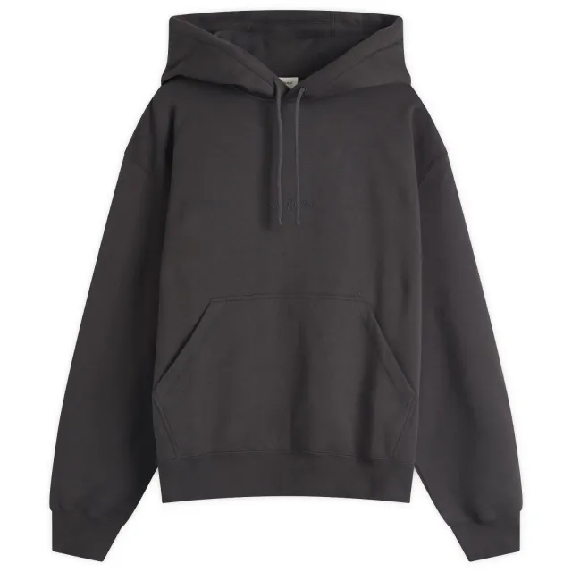 Saint Laurent Men's Tonal Vintage Logo Hoodie Acier