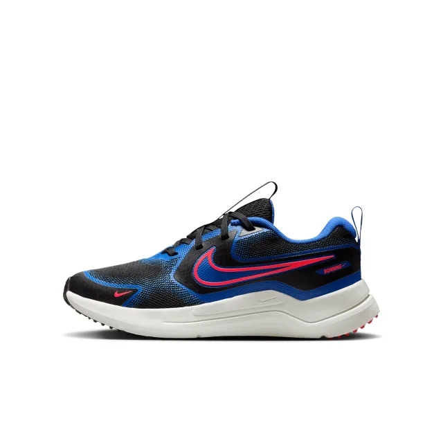 Nike black and blue cosmic runner Youth trainers
