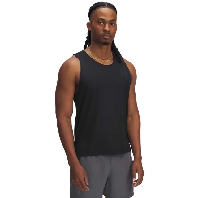 Under Armour Launch Elite Singlet Running Shirt Men - Black