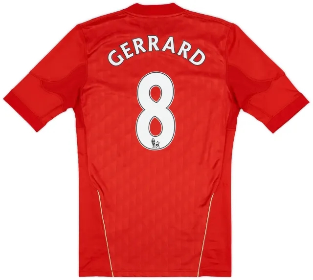 adidas 2010-12 Liverpool Player Issue TechFit Home Shirt Gerrard #8 - 9/10 - (L)