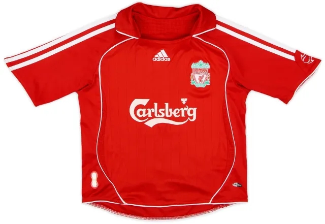 adidas 2006-08 Liverpool Home Shirt - 8/10 - (7-8 Years)