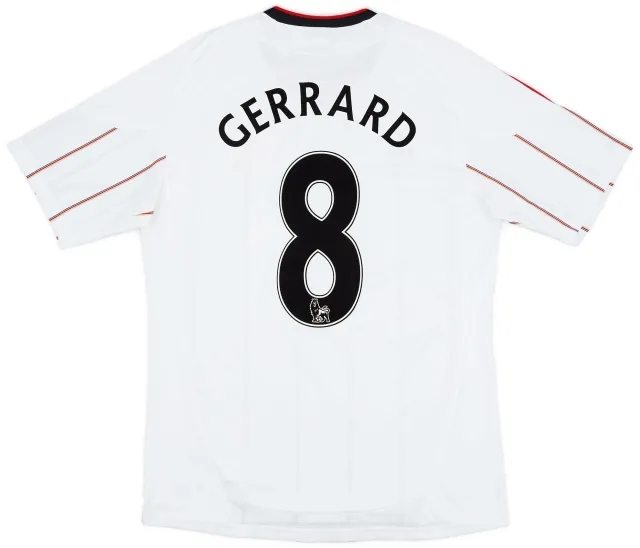 adidas 2010-11 Liverpool Away Shirt Gerrard #8 - 5/10 - (M)