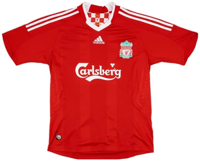 adidas 2008-10 Liverpool Home Shirt - 7/10 - (XL.Boys)