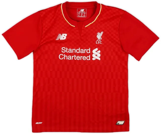 NewBalance 2015-16 Liverpool Home Shirt - 8/10 - (6-7 Years)