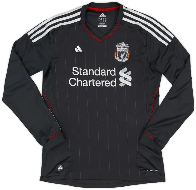 adidas 2011-12 Liverpool Away L/S Shirt - 4/10 - (S)
