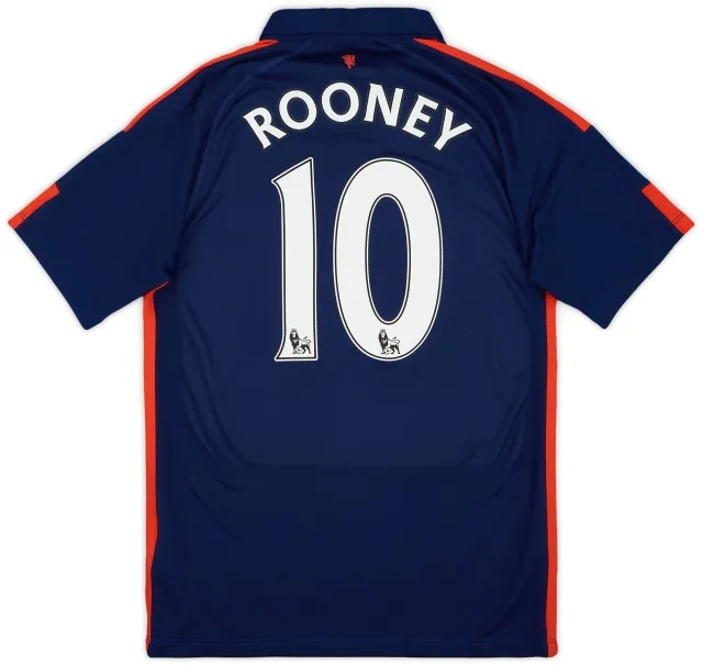 Nike 2014-15 Manchester United Third Shirt Rooney #10 - 8/10 - (S)
