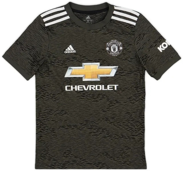 adidas 2020-21 Manchester United Away Shirt - 9/10 - (M.Boys)