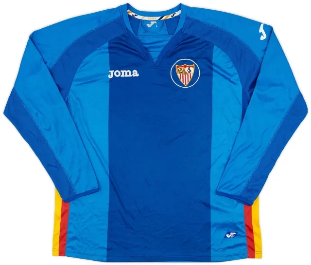Joma 2010-11 Sevilla European Away L/S Shirt - 8/10 - (L)