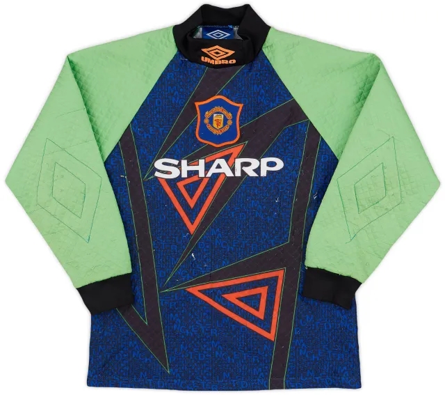Umbro 1994-96 Manchester United GK Shirt - 7/10 - (L.Boys)