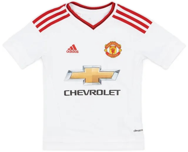 adidas 2015-16 Manchester United Away Shirt - 7/10 - (7-8 Years)