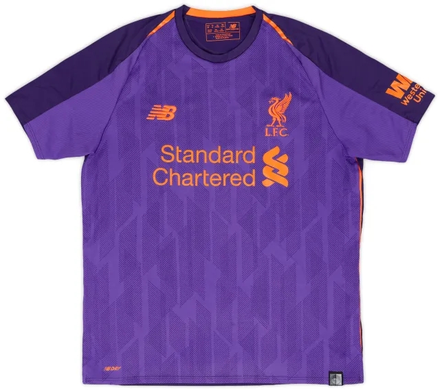 NewBalance 2018-19 Liverpool Away Shirt - 8/10 - (XL.Boys)