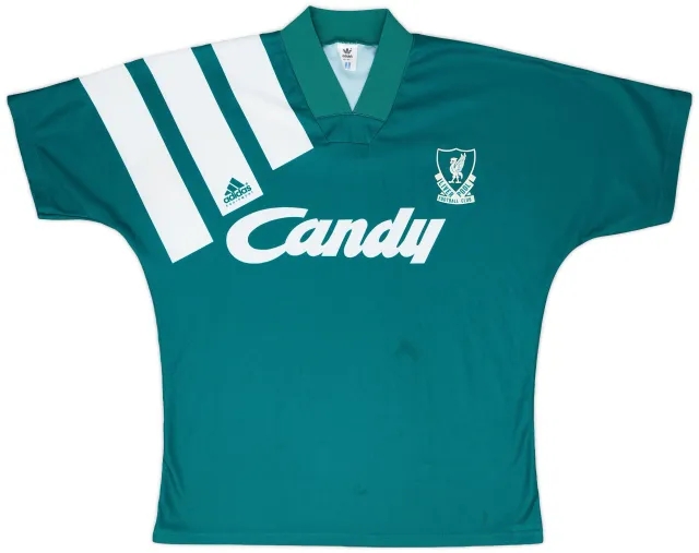 adidas 1991-92 Liverpool Away Shirt - 5/10 - (L)