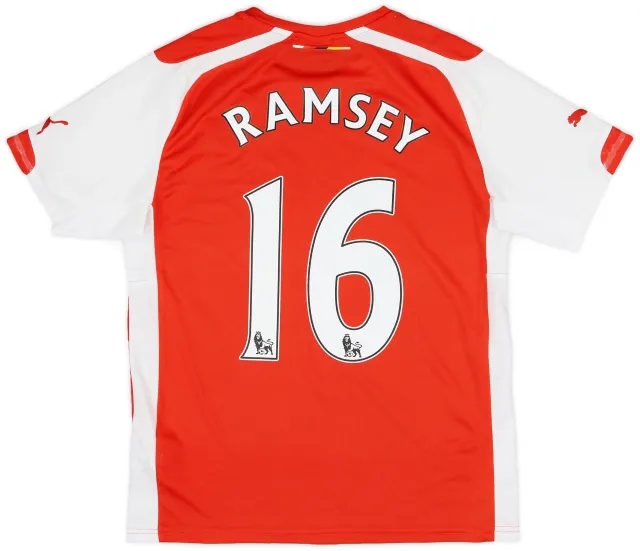Puma 2014-15 Arsenal Home Shirt Ramsey #16 - 6/10 - (S)