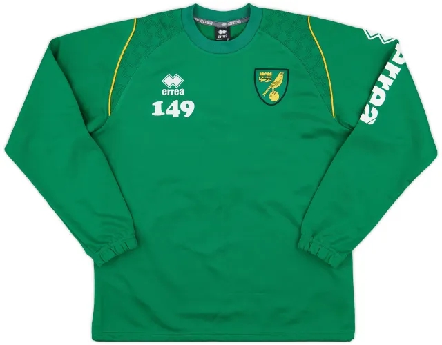 2011-12 Norwich Player Issue Errea Training L/S Shirt #149 - 8/10 - (M)