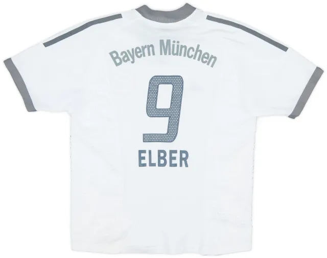 adidas 2002-03 Bayern Munich Away Shirt Elber #9 - 7/10 - (L.Boys)