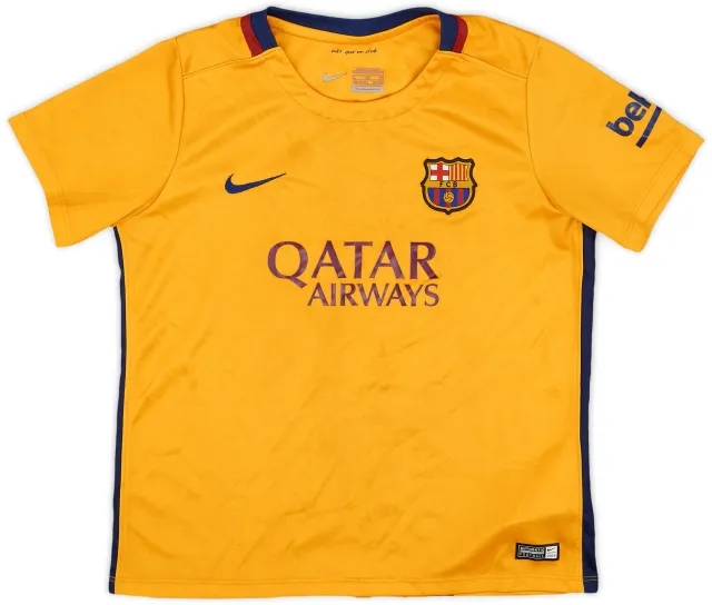Nike 2015-16 Barcelona Away Shirt - 7/10 - (7-8 Years)