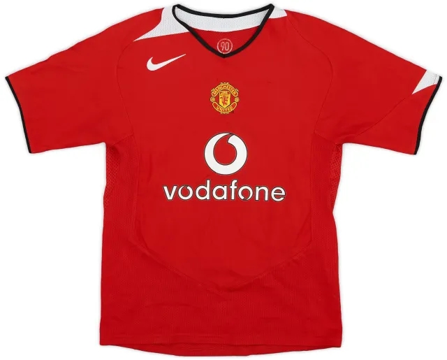 Nike 2004-06 Manchester United Home Shirt - 8/10 - (M.Boys)