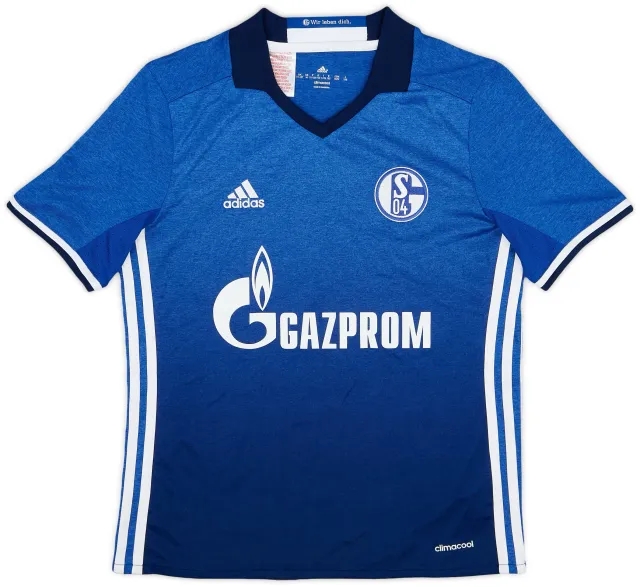 adidas 2016-18 Schalke Home Shirt - 9/10 - (M.Boys)