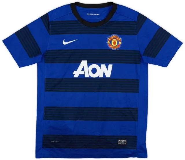 Nike 2011-13 Manchester United Away Shirt - 8/10 - (XL.Boys)