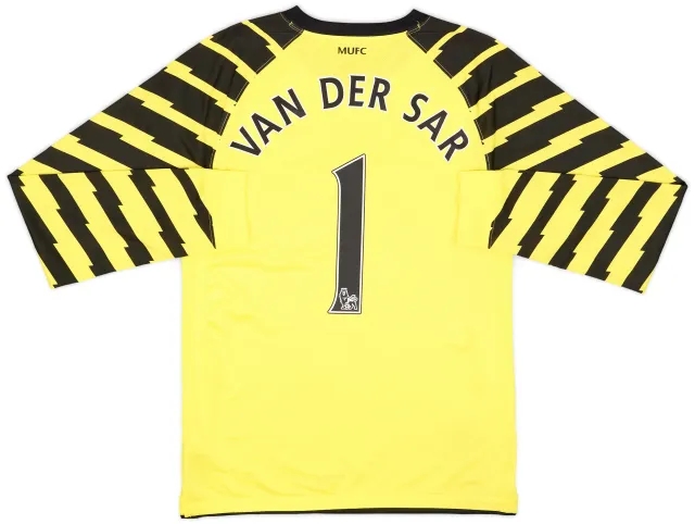 Nike 2010-11 Manchester United Yellow GK Shirt Van Der Sar #1 - 6/10 - (S)