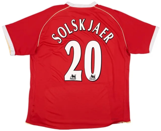 Nike 2006-07 Manchester United Home Shirt Solskjaer #20 - 5/10 - (XL)