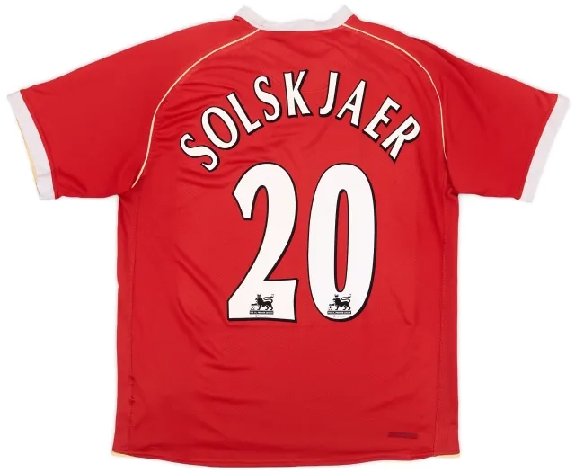 Nike 2006-07 Manchester United Home Shirt Solskjaer #20 - 5/10 - (L)
