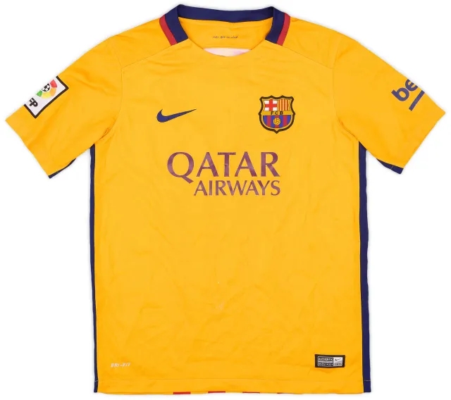 Nike 2015-16 Barcelona Away Shirt - 6/10 - (L.Boys)
