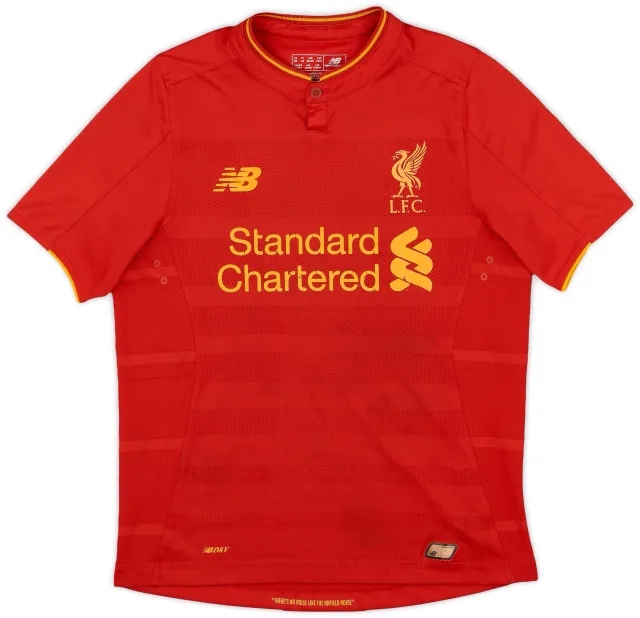 NewBalance 2016-17 Liverpool Home Shirt - 5/10 - (L.Boys)