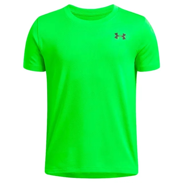Boys'  Under Armour  Tech™ Vent Jacq Under Armour rd Short Sleeve Cyber Green / Black YXL (63 - 67 in)