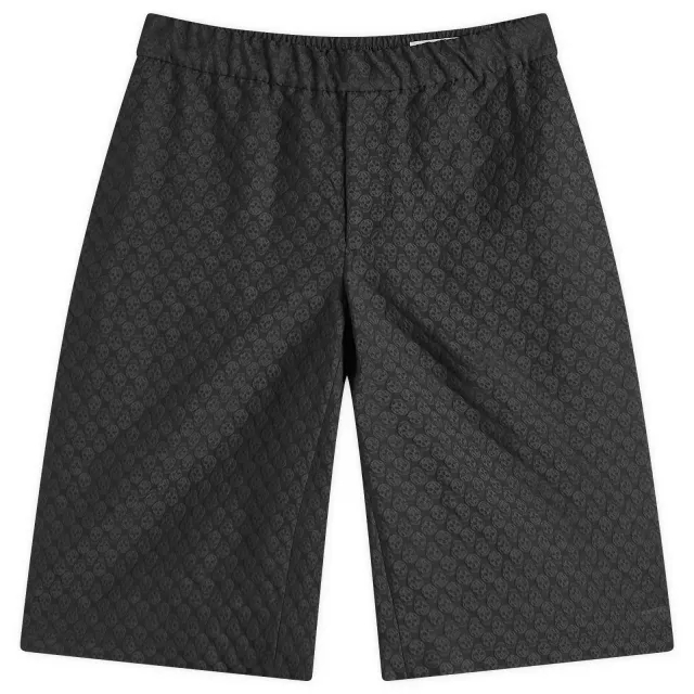 Alexander McQueen Men's Jacquard Skull Shorts Black/Black