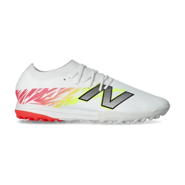 New Balance Furon V8 Team Tf Flash Point - White/Red/Silver - ['White']