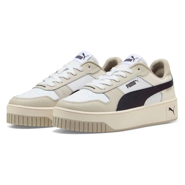 PUMA Carina Street Sneakers Women, White/Black/Desert Dust