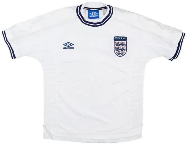 Umbro 1999-01 England Home Shirt - 7/10 - (Y)