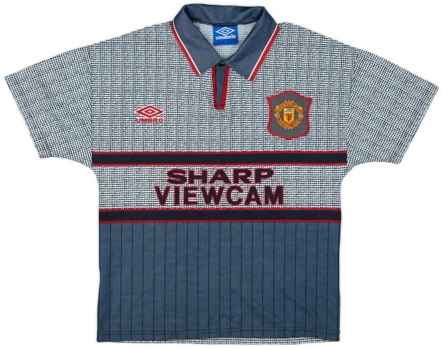 Umbro 1995-96 Manchester United Away Shirt - 8/10 - (y)