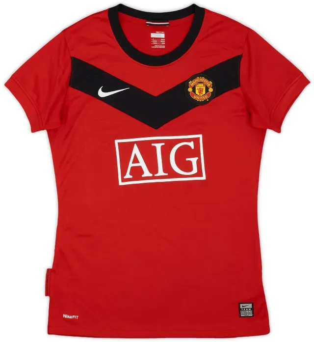 Nike 2009-10 Manchester United Home Shirt - 8/10 - (Women's S)