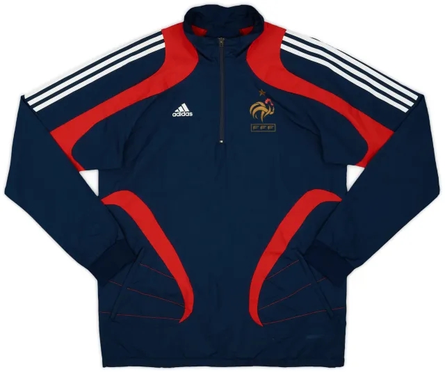 2008-09 France adidas Formotion 1/4 Zip Drill Top - 9/10 - (L)