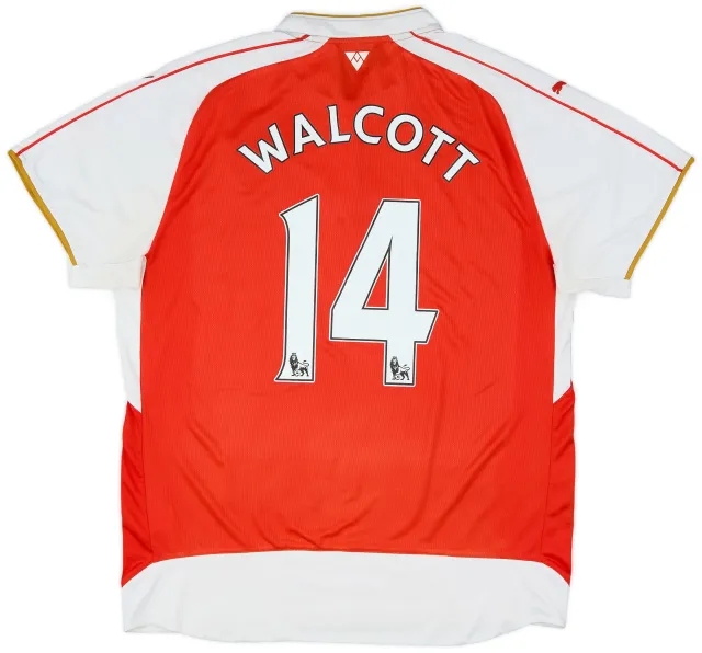 Puma 2015-16 Arsenal Home Shirt Walcott #14 - 6/10 - (XL)