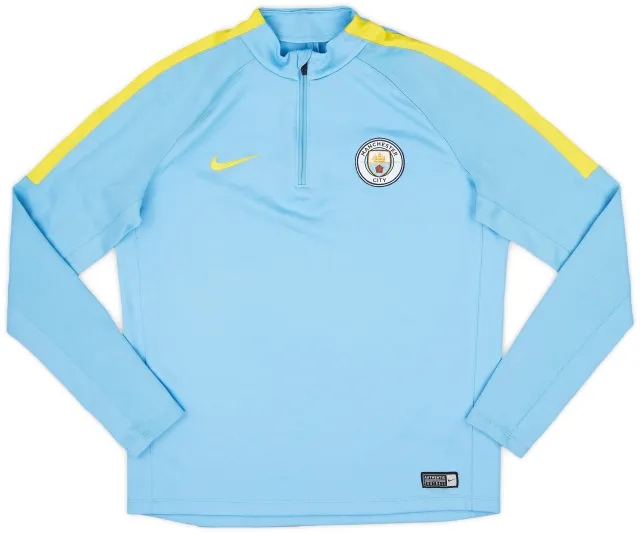 2016-17 Manchester City Nike 1/4 Zip Training Top - 9/10 - (XL.Boys)