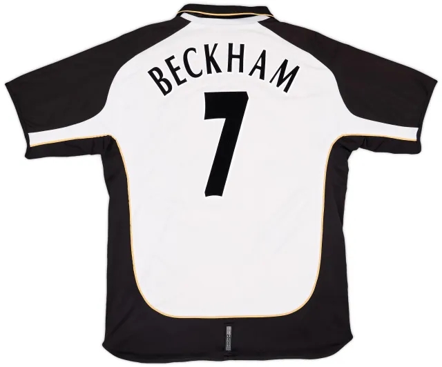 Umbro 2001-02 Manchester United Centenary Away/Third Shirt Beckham #7 - 5/10 - (L)