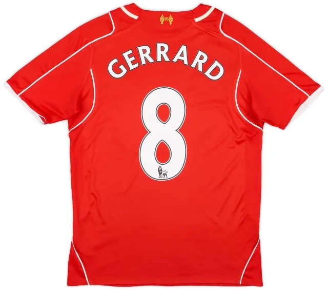 2014-15 Liverpool Home Shirt Gerrard #8 - 5/10 - (S)