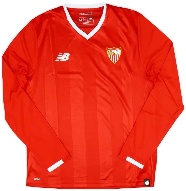 NewBalance 2017-18 Sevilla Away L/S Shirt - 9/10 - (M)