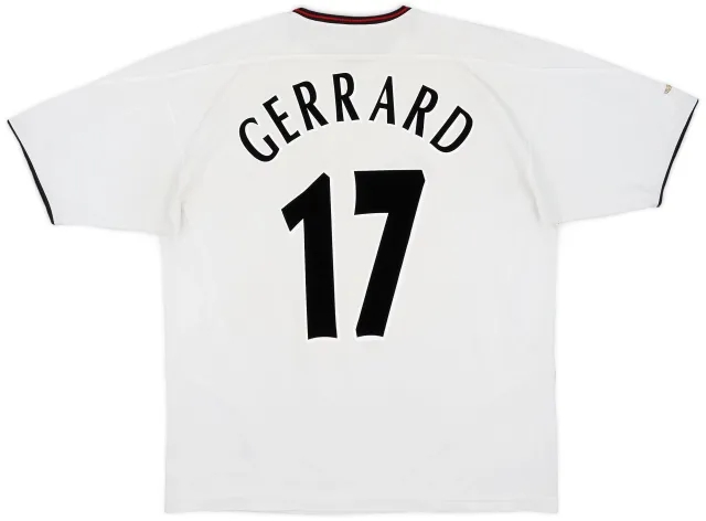 Reebok 2003-04 Liverpool Away Shirt Gerrard #17 - 7/10 - (XL)