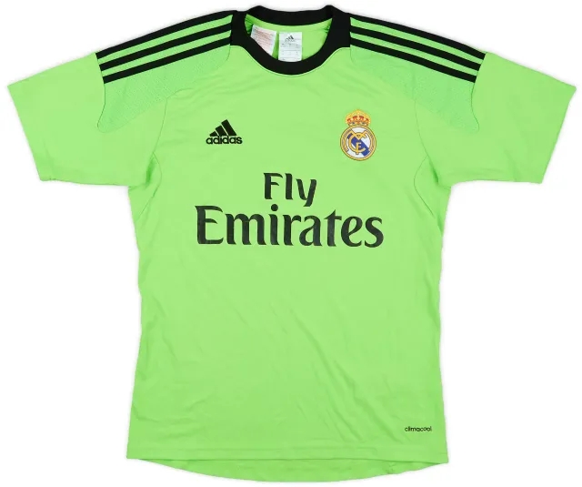 adidas 2013-14 Real Madrid GK S/S Shirt - 7/10 - (L.Boys)