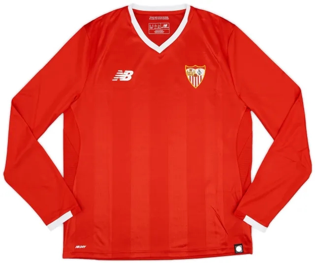 NewBalance 2017-18 Sevilla Away L/S Shirt - 10/10 - (L)