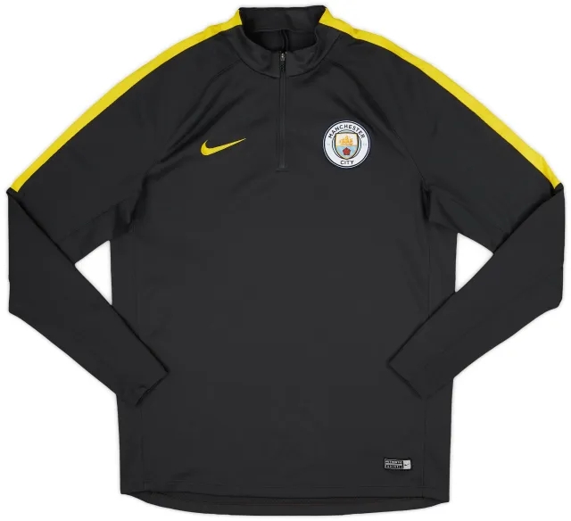 2016-17 Manchester City Nike 1/4 Zip Training Top - 8/10 - (L)