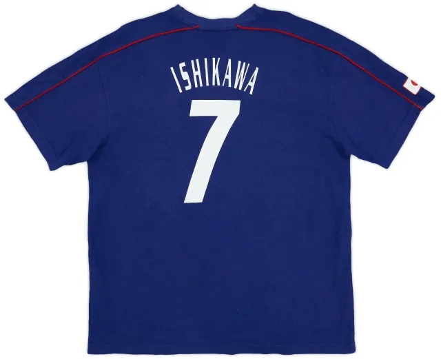 T-Shirts 2002 Japan Cotton Tee Ishikawa #7 - 9/10 - (L)