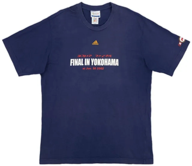 2002 Japan adidas 'Final in Yokohama' Cotton Tee - 8/10 - (XL)